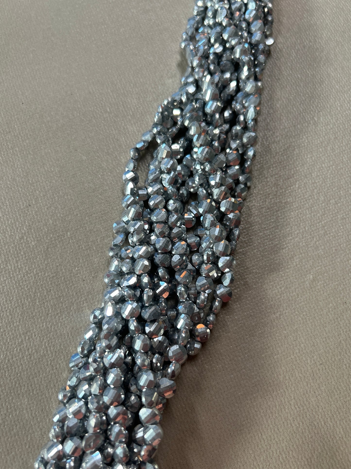 6mm Coin Crystal Strands (30224)