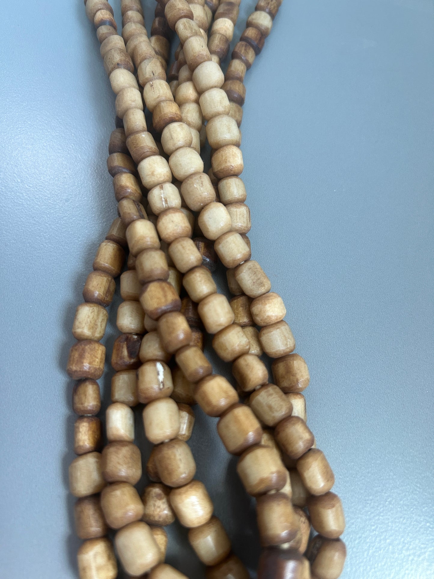 Irregular African cylinder beads (29039) 50 pcs-strand 20”