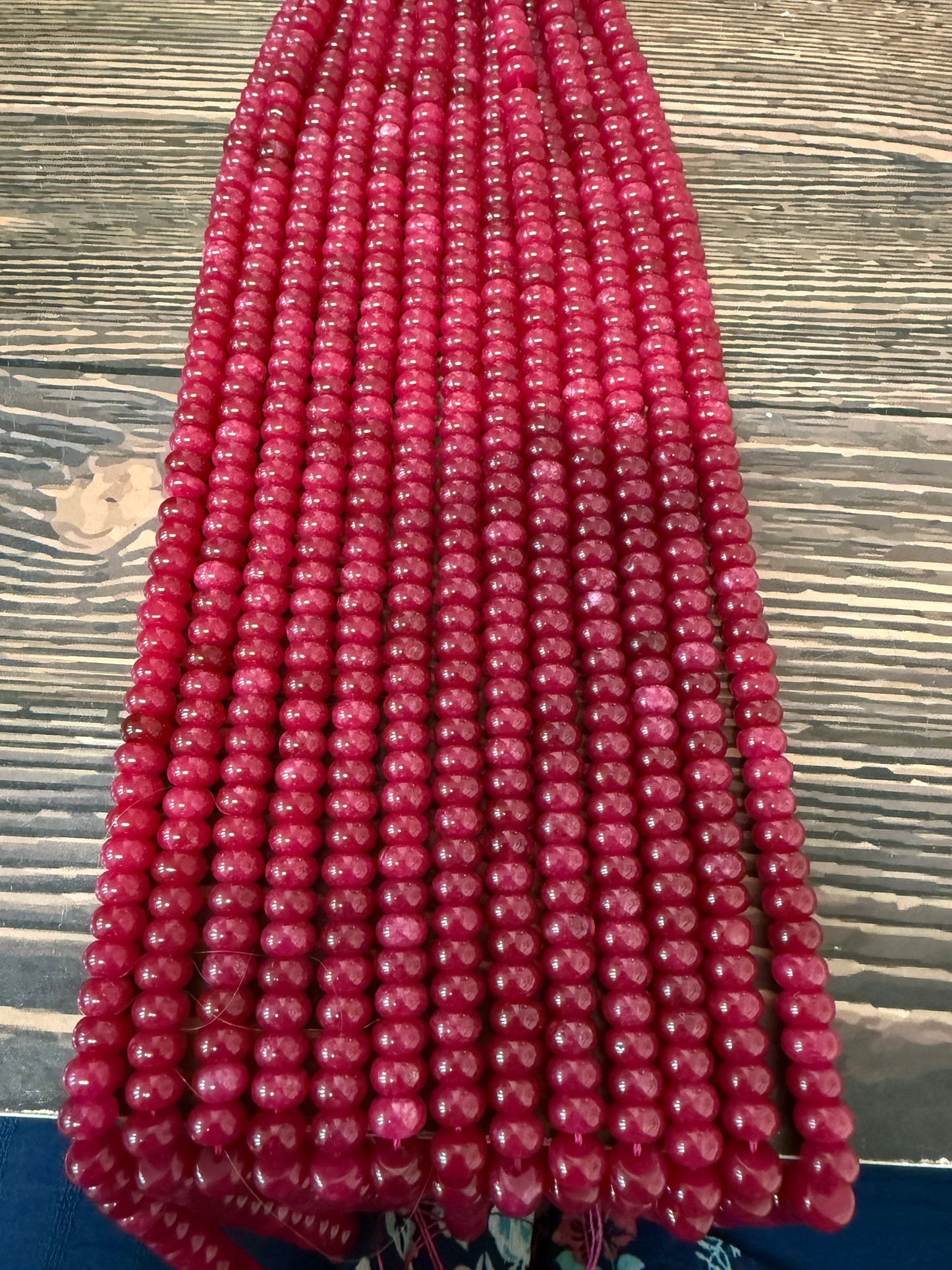 8mm Rondelle Jade Strand