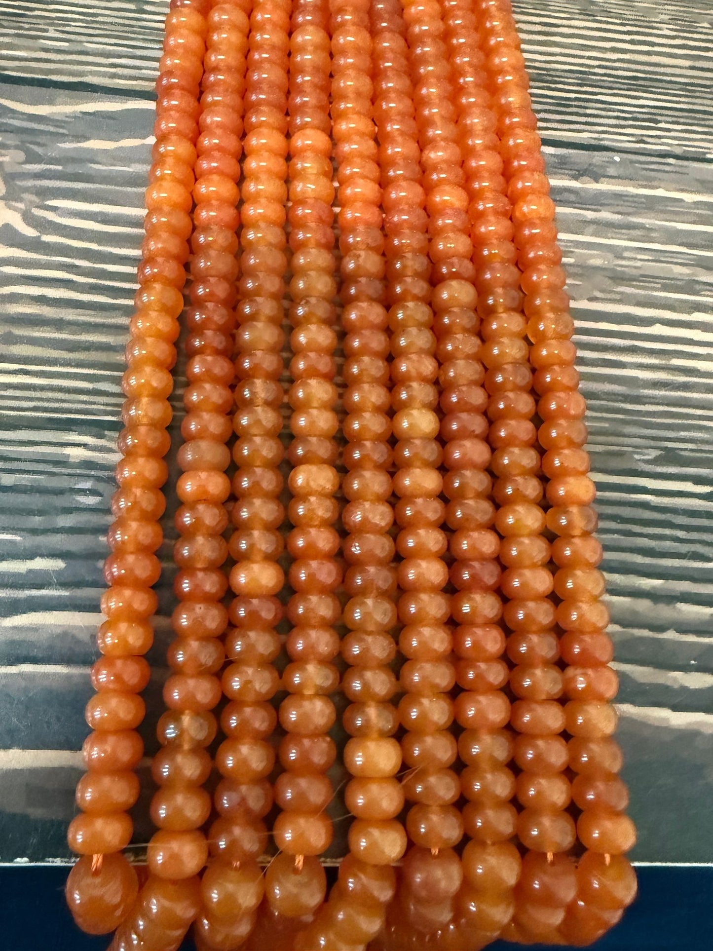 8mm Rondelle Jade Strand