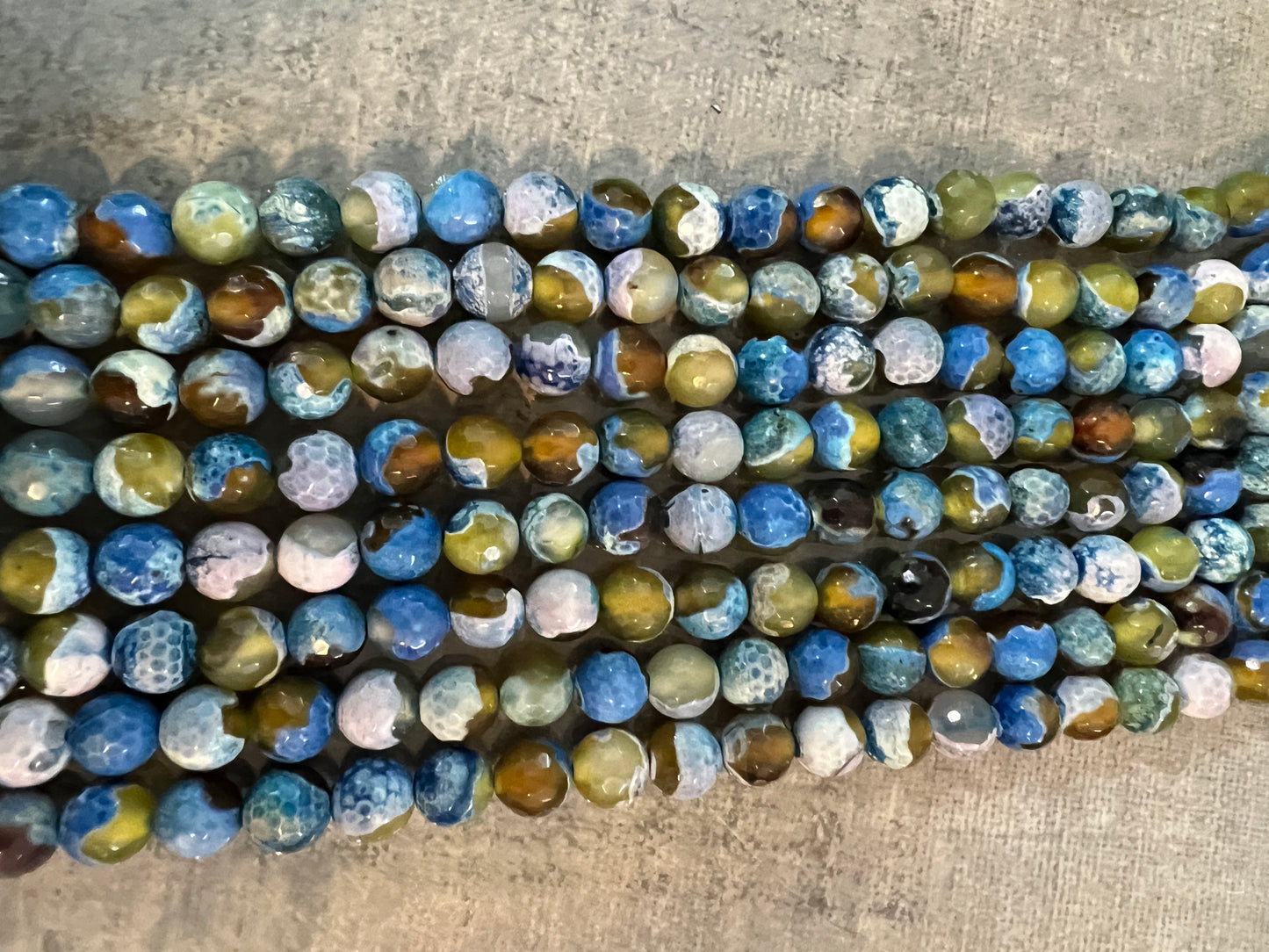 10mm agate blue/ green