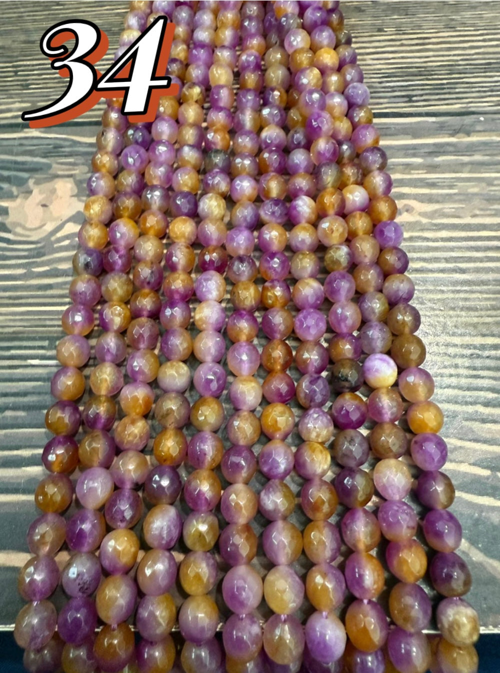 8mm Agate Round Strand