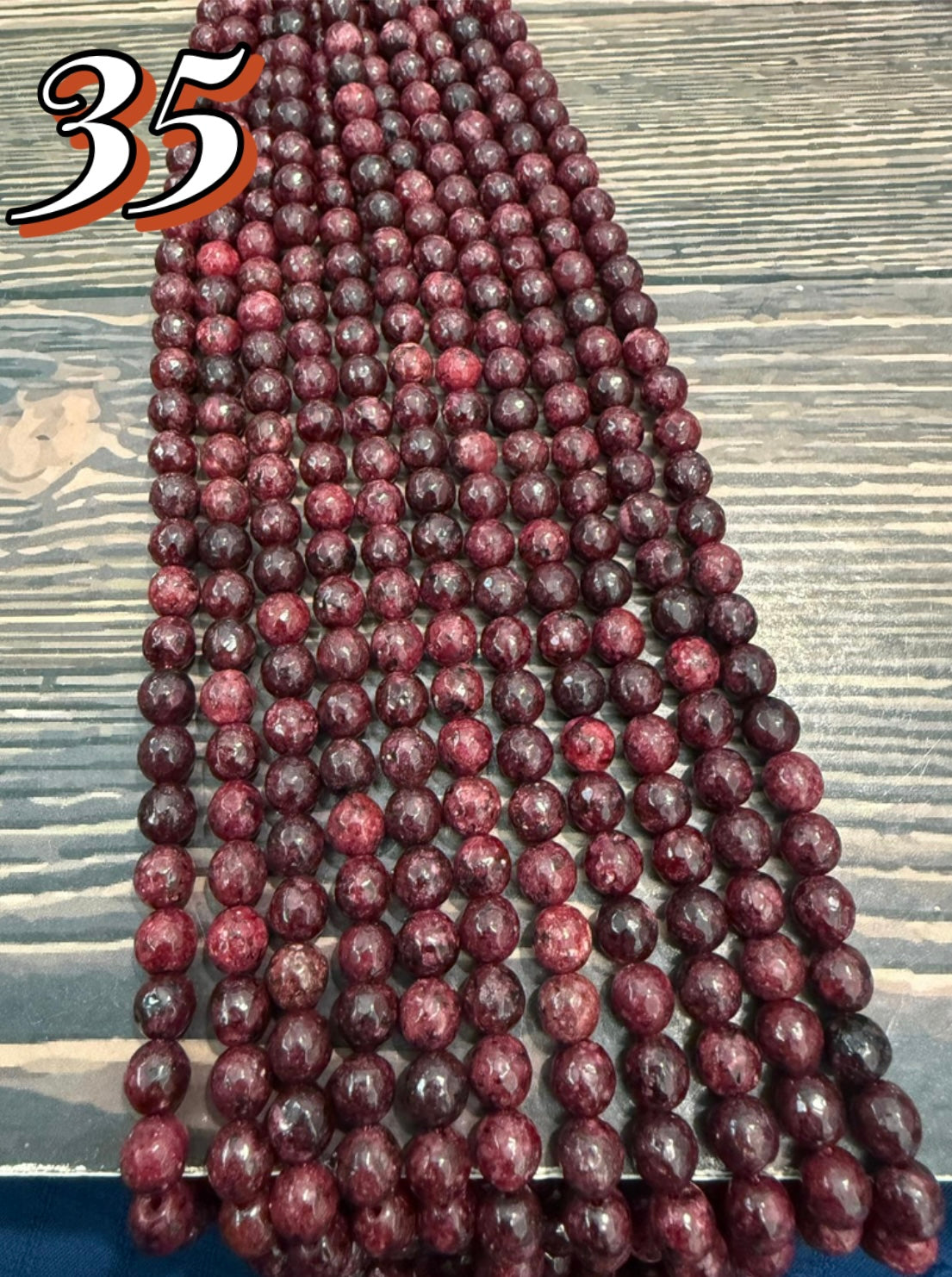 8mm Agate Round Strand