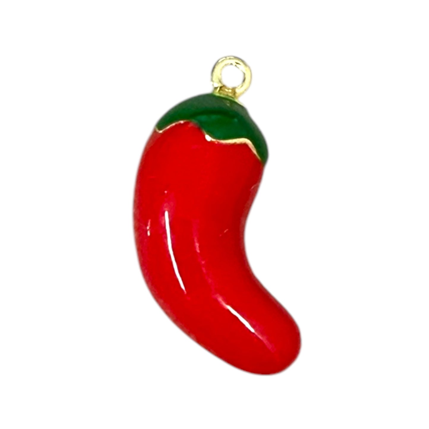 20mm Enamel Chili 18k Gold Plated (29181)