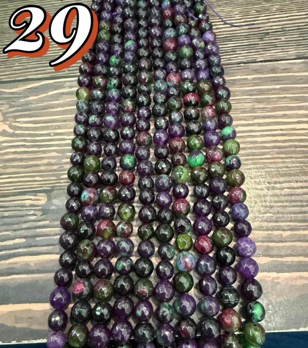 8mm Agate Round Strand