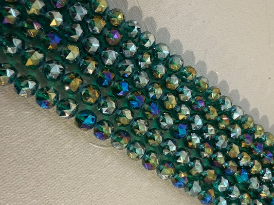 12mm/10mm Cristal Faceted Cristal Strand