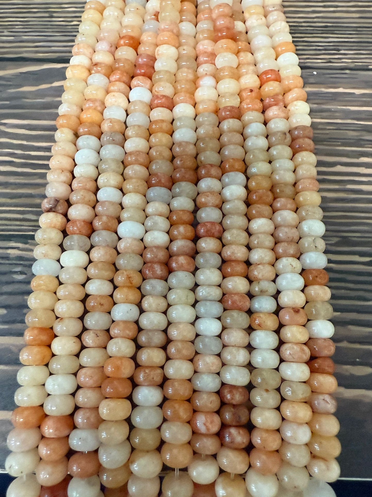 8mm Rondelle Jade Strand