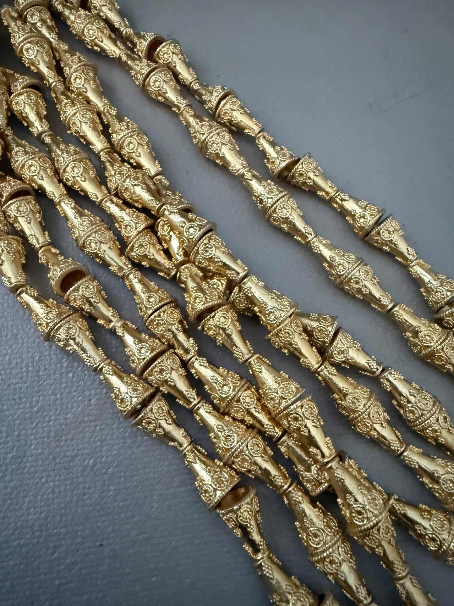 12x8mm Cone Cap GC Strand (16565)