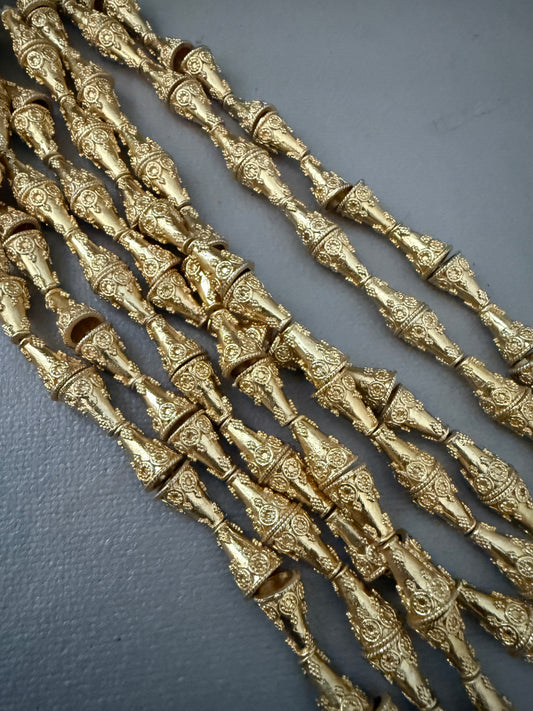 12x8mm Cone Cap GC Strand (16565)