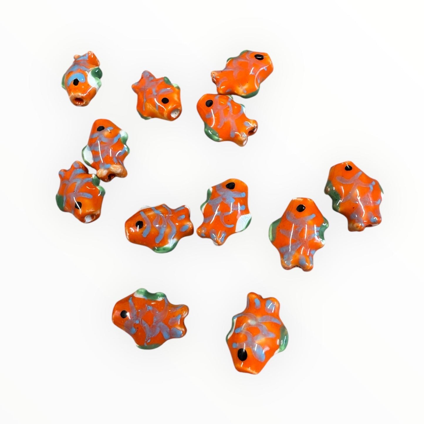 17mm Wide Hole Ceramic Fish