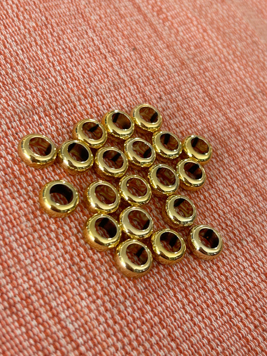 6mm Wide Hole Rondelle AC Qty 20- 28007