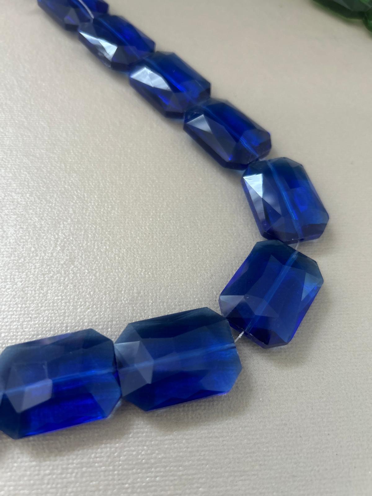 33x24mm Rect. Faceted Crystal Strand 30316