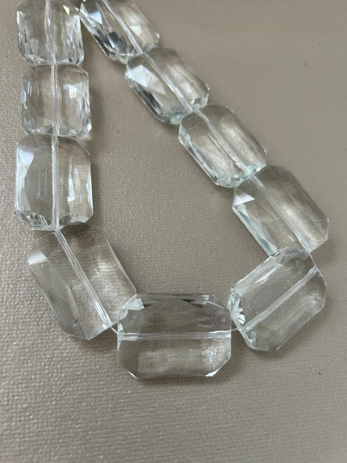 33x24mm Rect. Faceted Crystal Strand 30316