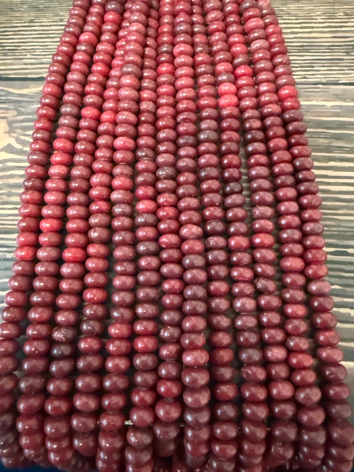 8mm Rondelle Jade Strand
