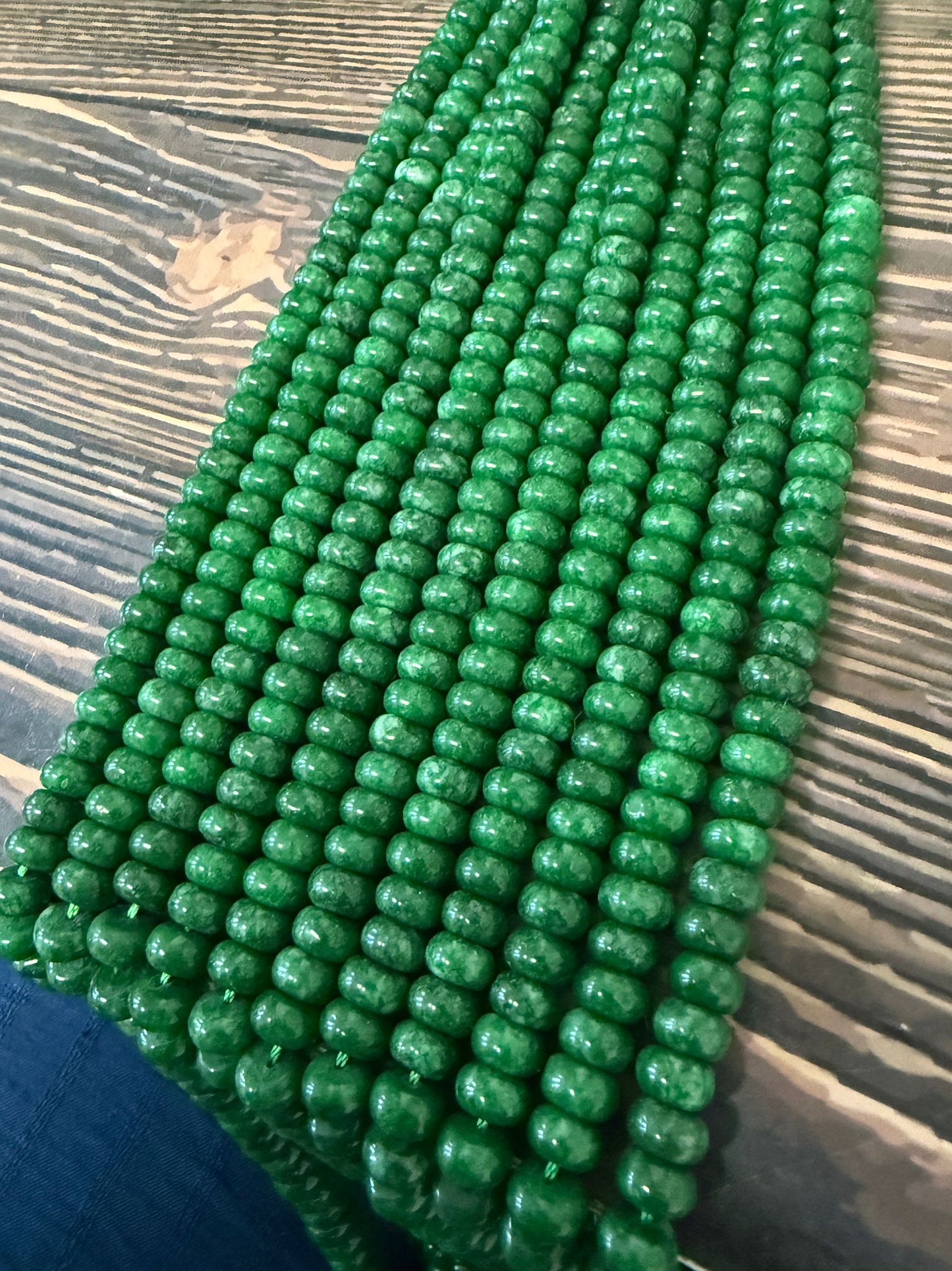 8mm Rondelle Jade Strand