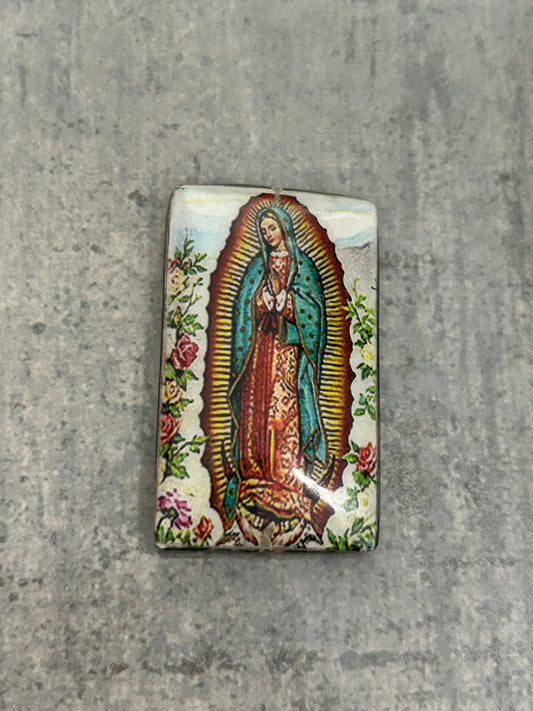 50mm Rectangular Virgen Guadalupe (30324)