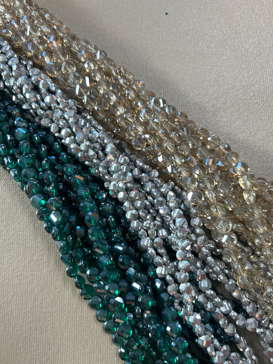 6mm Coin Crystal Strands (30224)