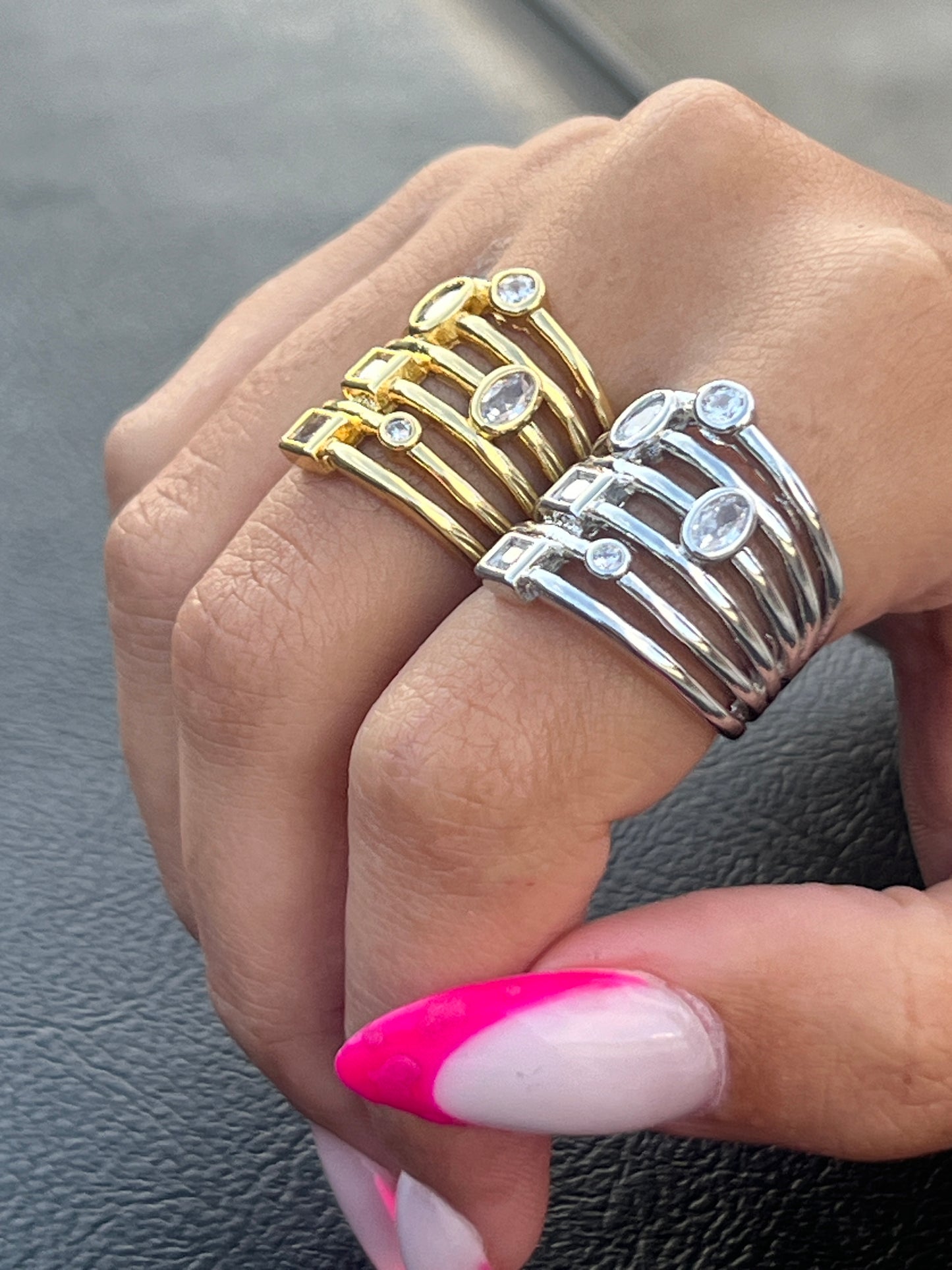 Multizirconia Adjustable Ring #27071