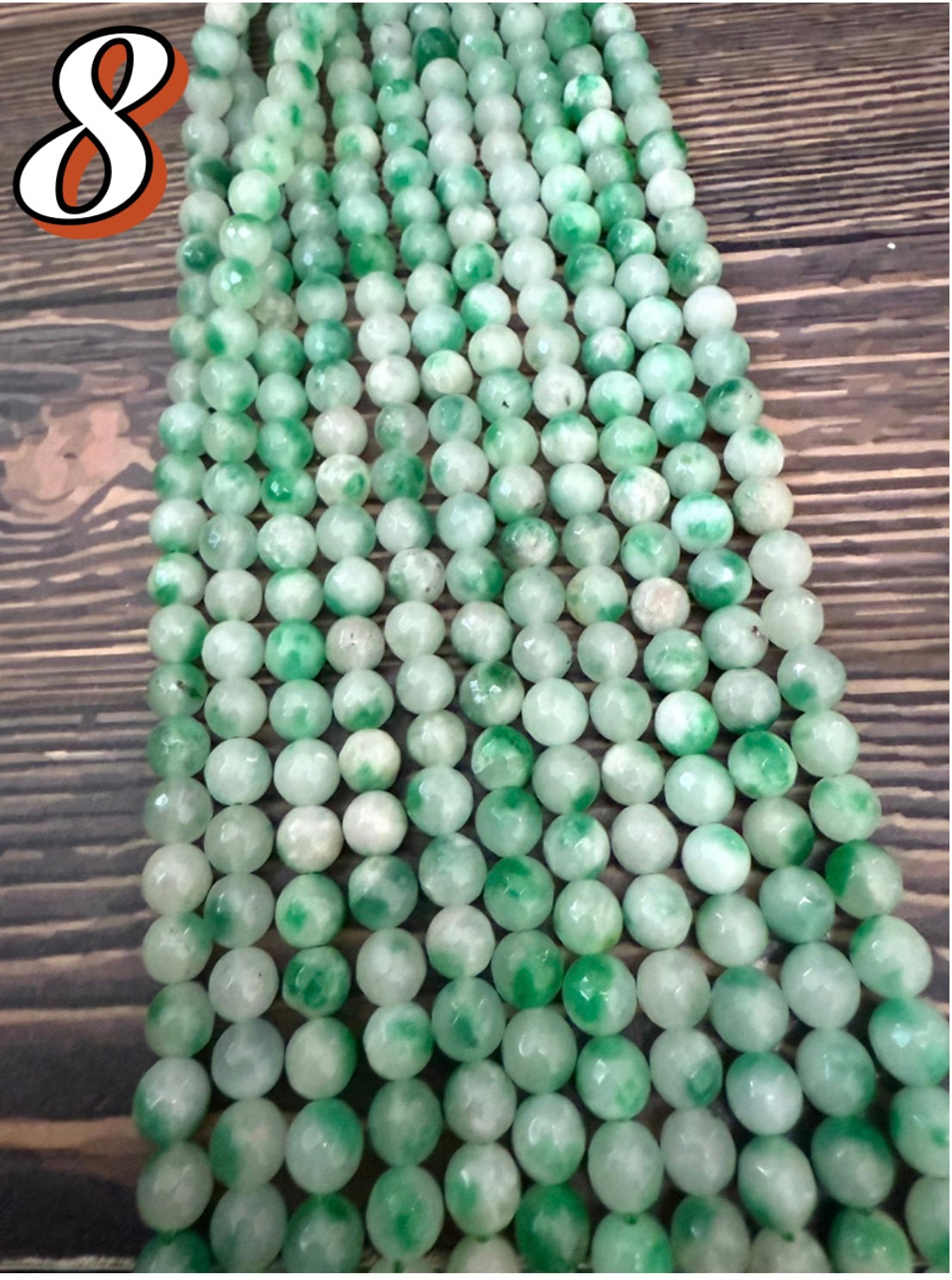 8mm Agate Round Strand