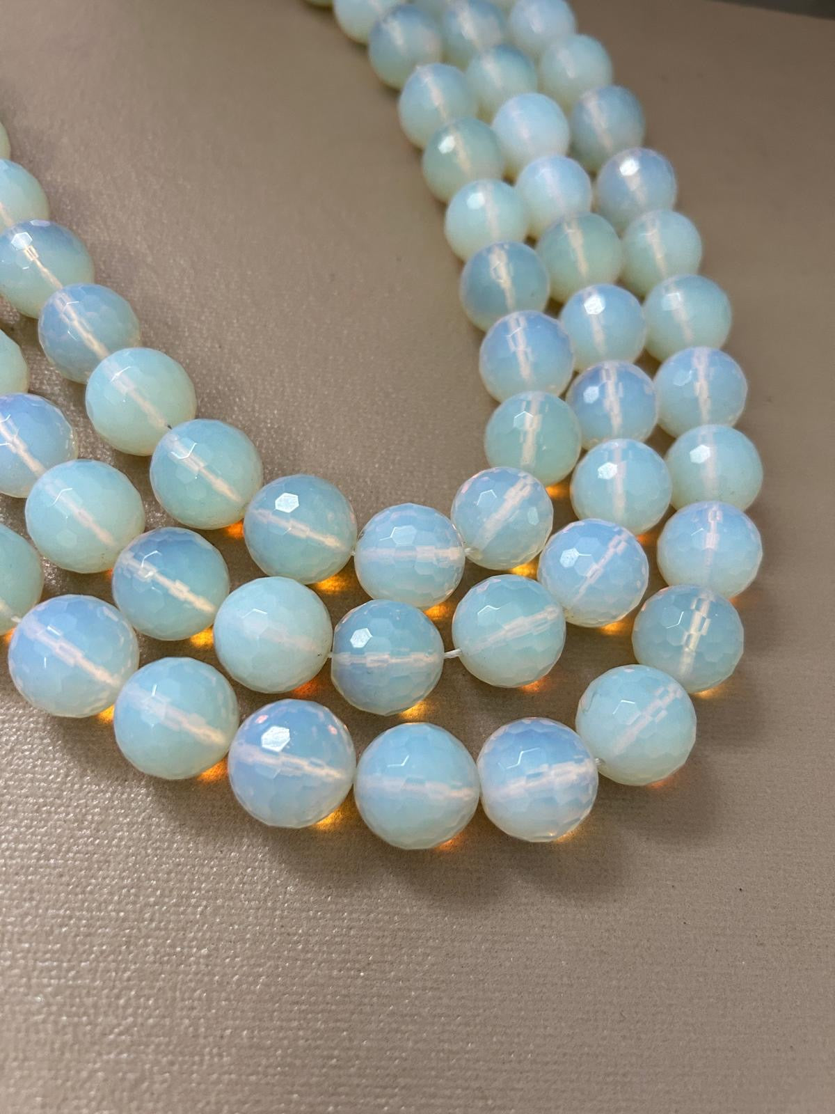 17mm Opal Faceted Strand 27157