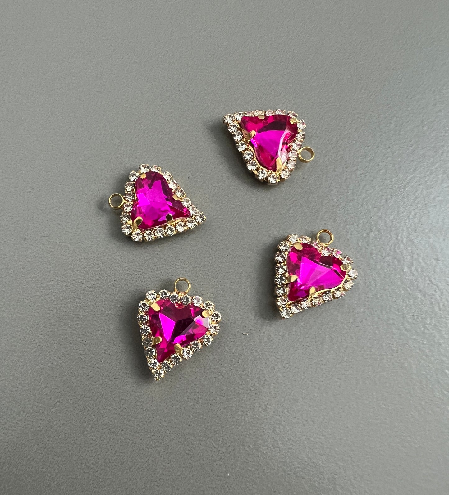 12x13mm heart charm/spacer