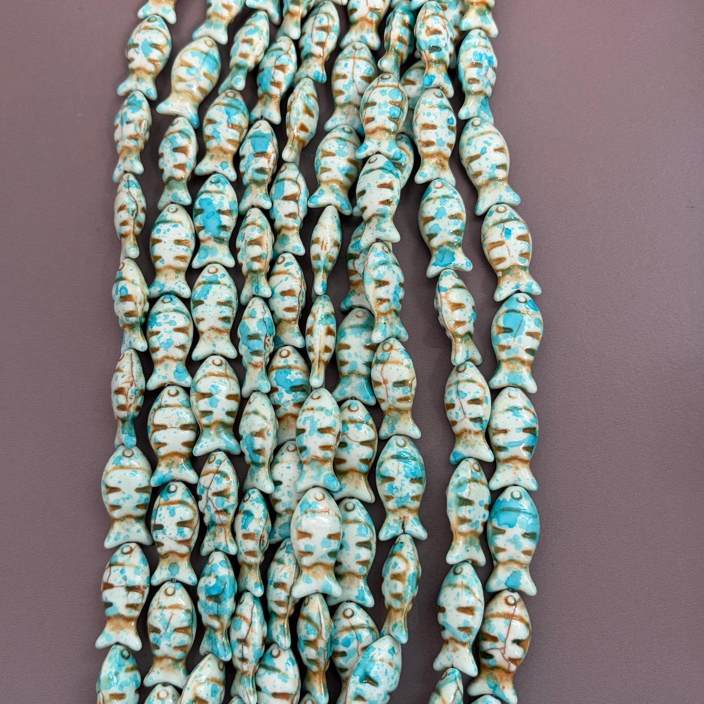 Turquoise Blue Fish Strand