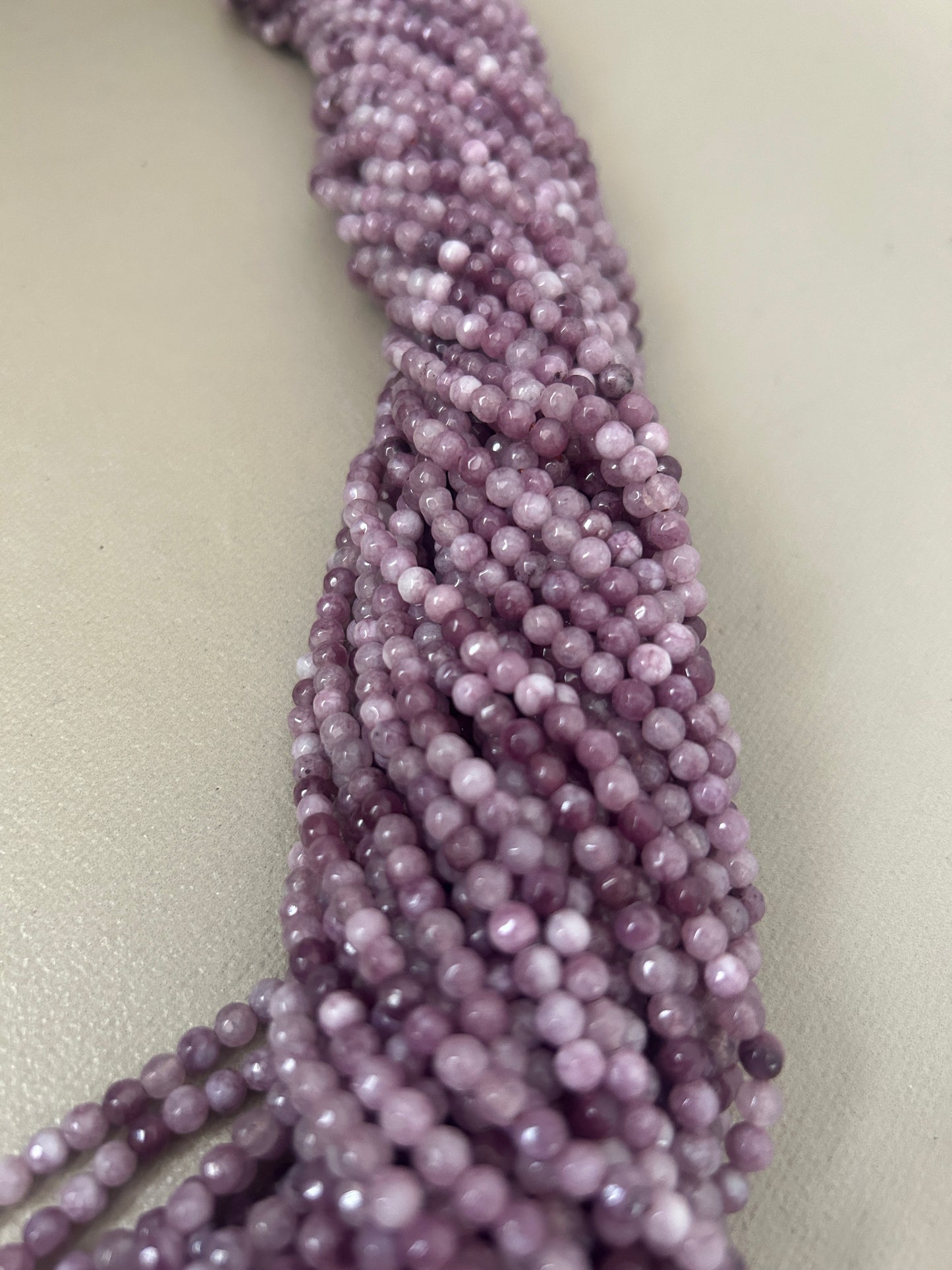 4mm Jade strand 15”