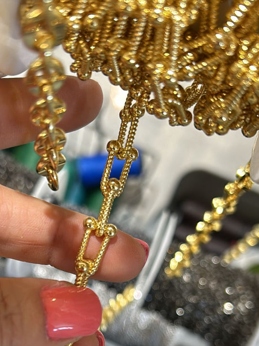 Chain horseshoe 18k by feet
