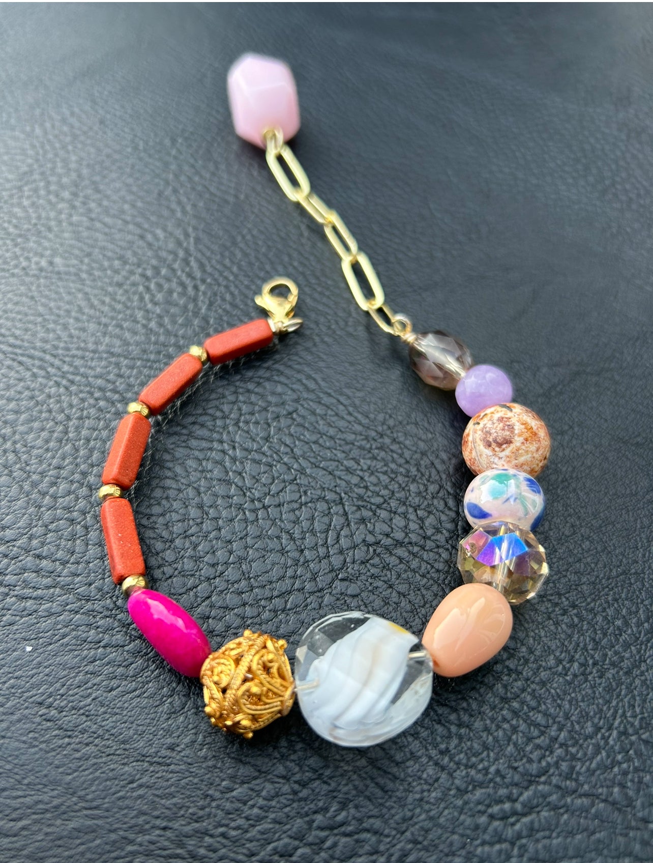Orange/ pink bracelet kit
