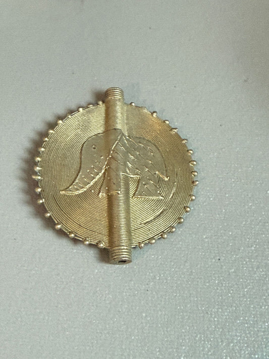 African Brass Large Pendant (29131)