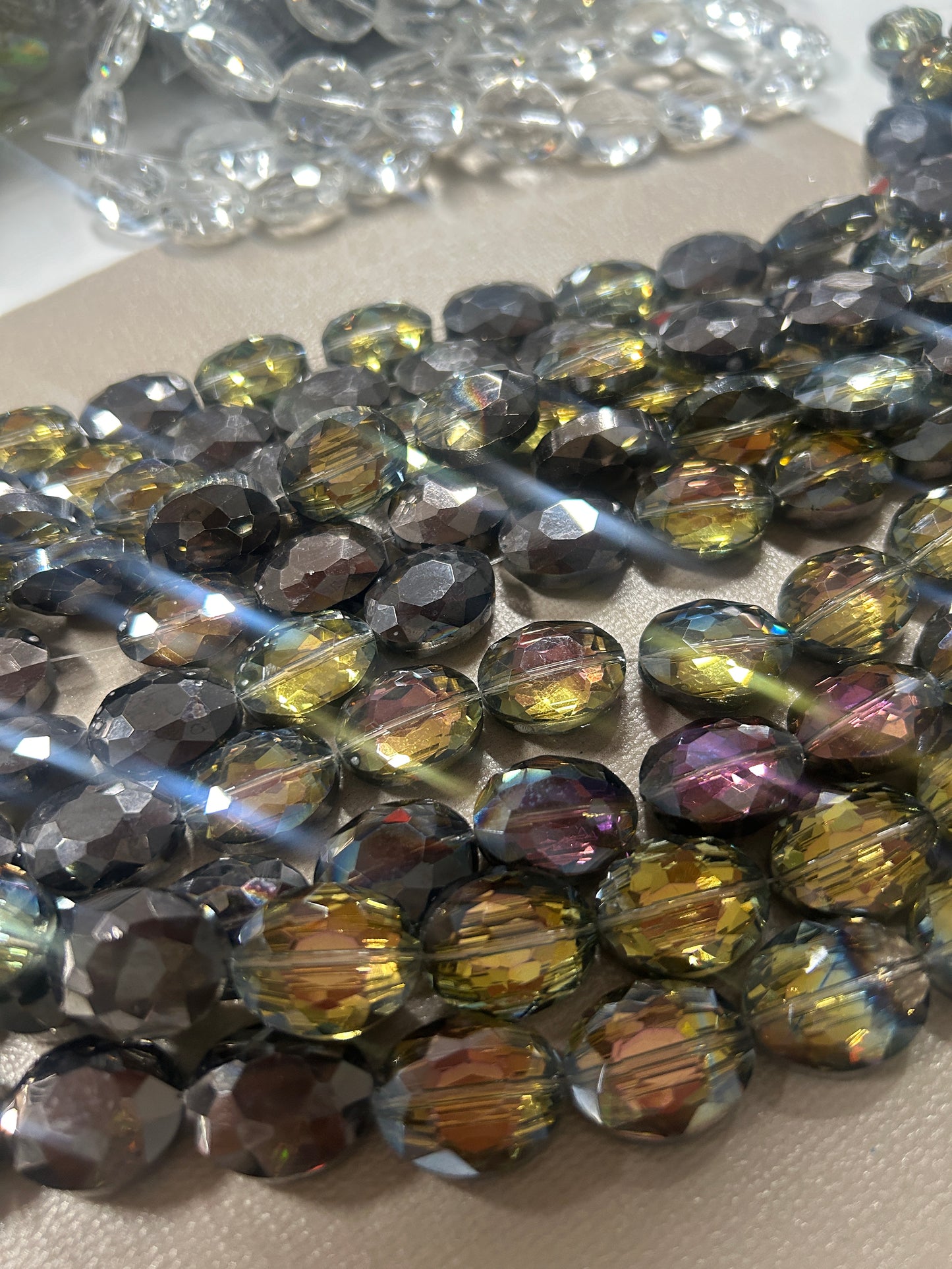 20x16mm oval faceted cristal