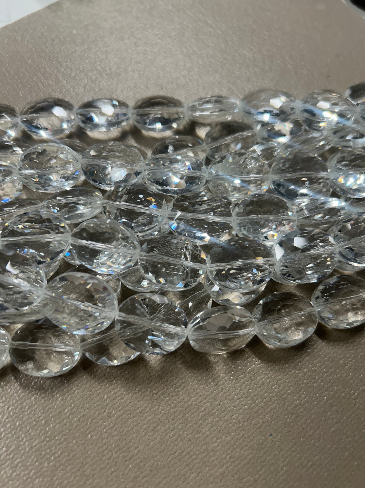 20x16mm oval faceted cristal