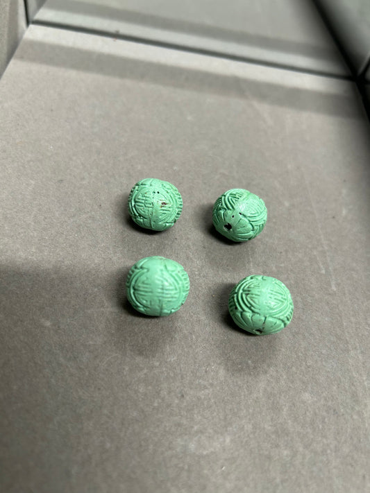 15mm Round Carved #26099