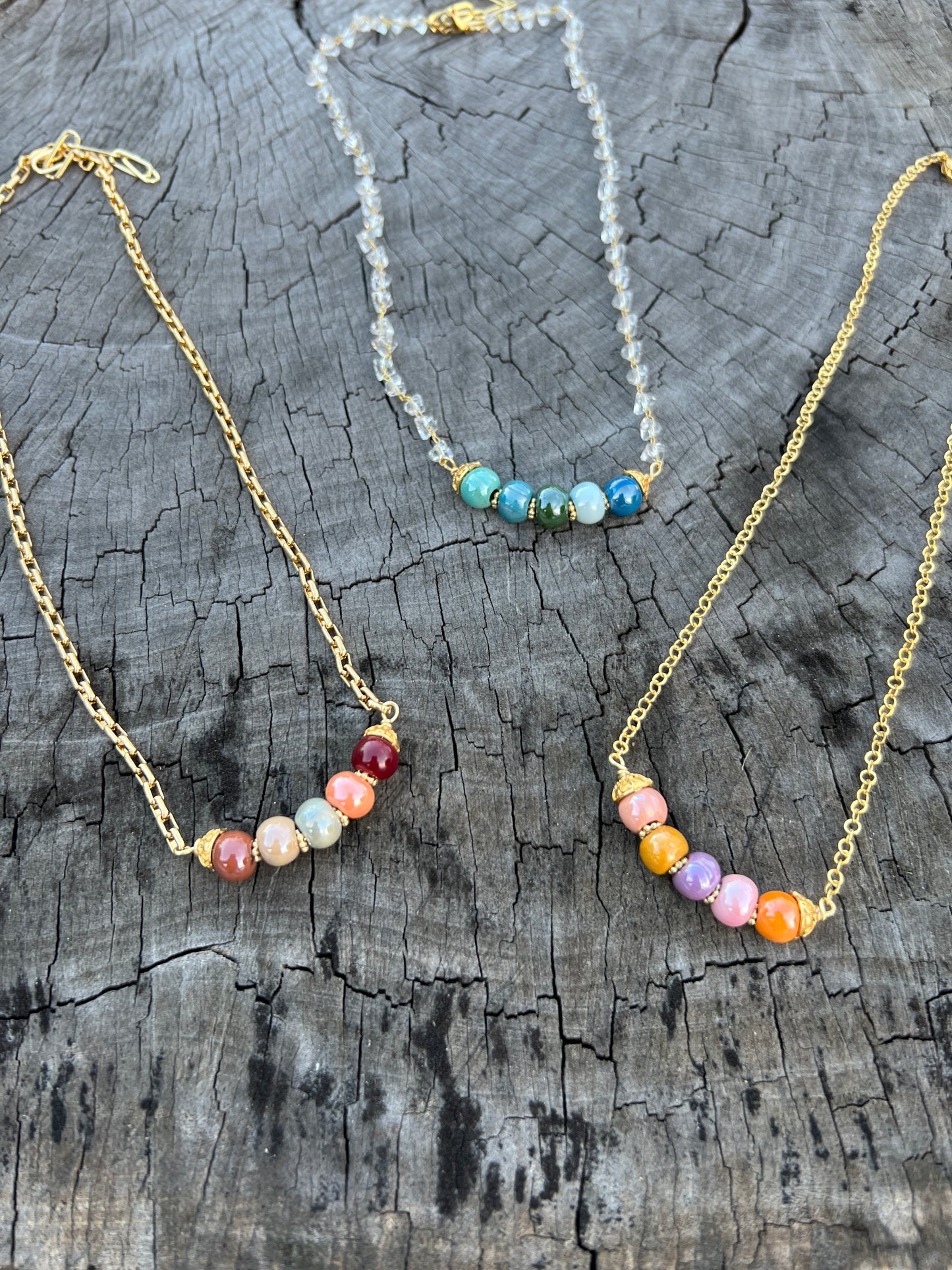 8mm Enamel ceramic round qty 10