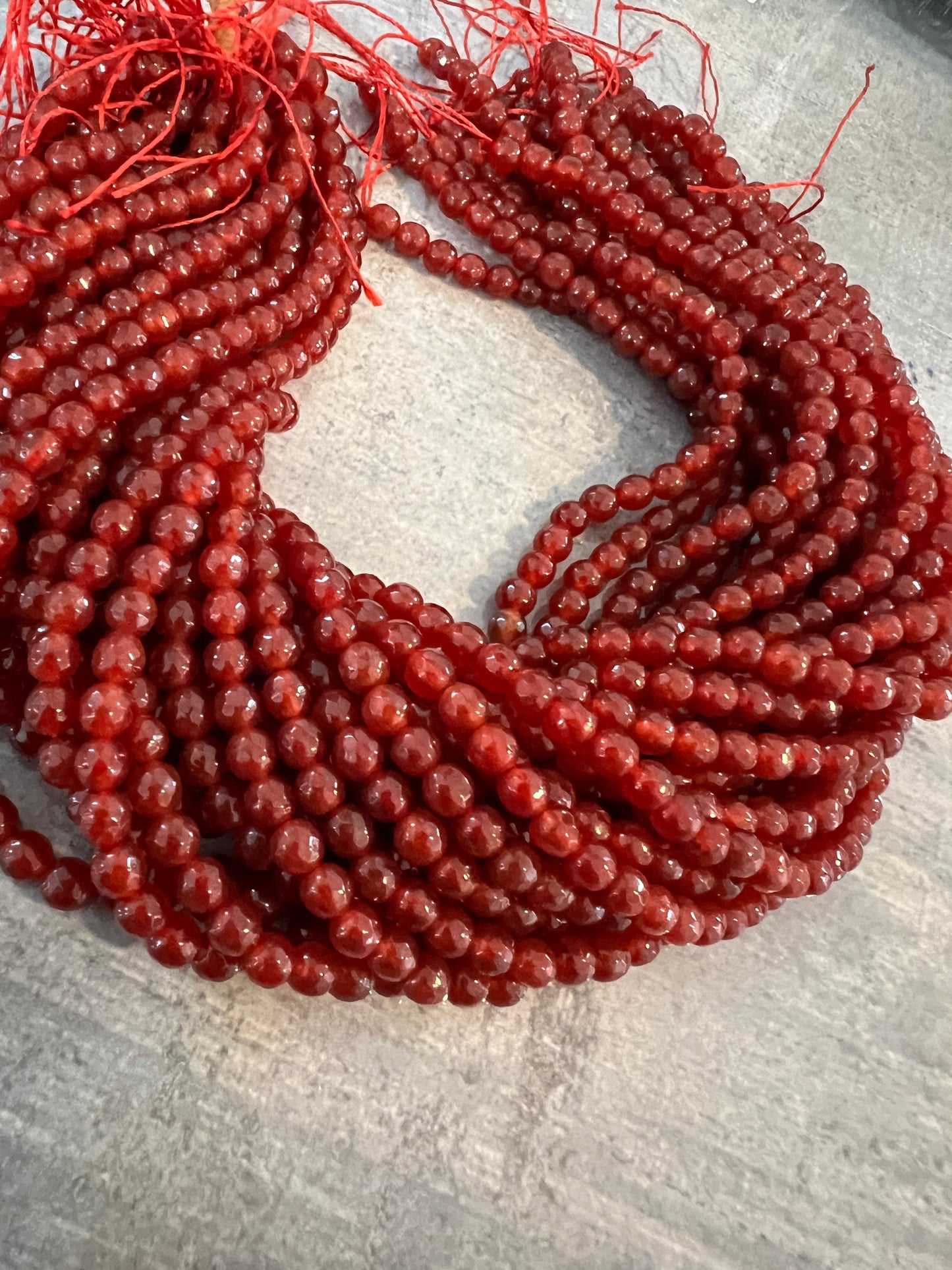 6mm agate, cristal mix