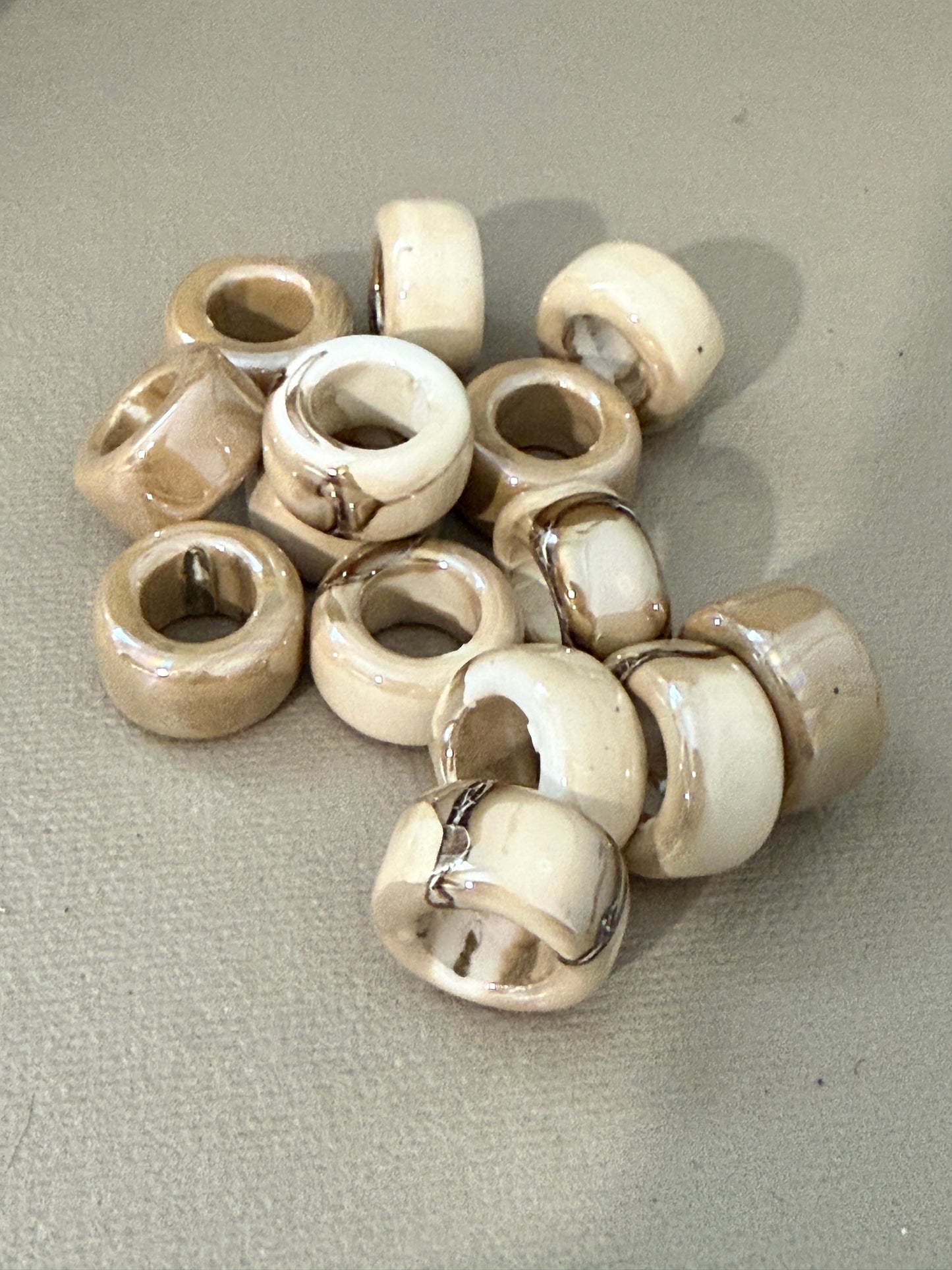 Enamel Ceramic Ring Tube 20x11mm (30227)