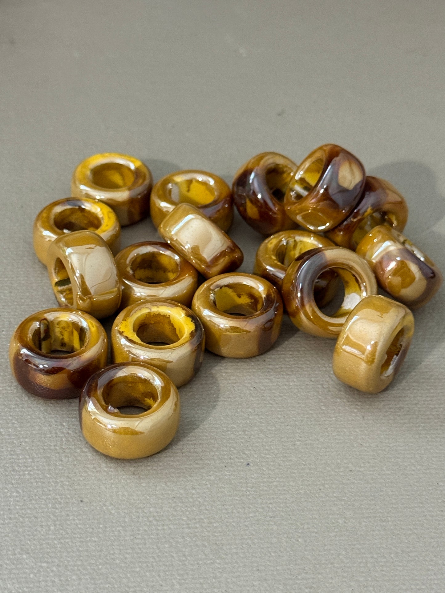 Enamel Ceramic Ring Tube 20x11mm (30227)