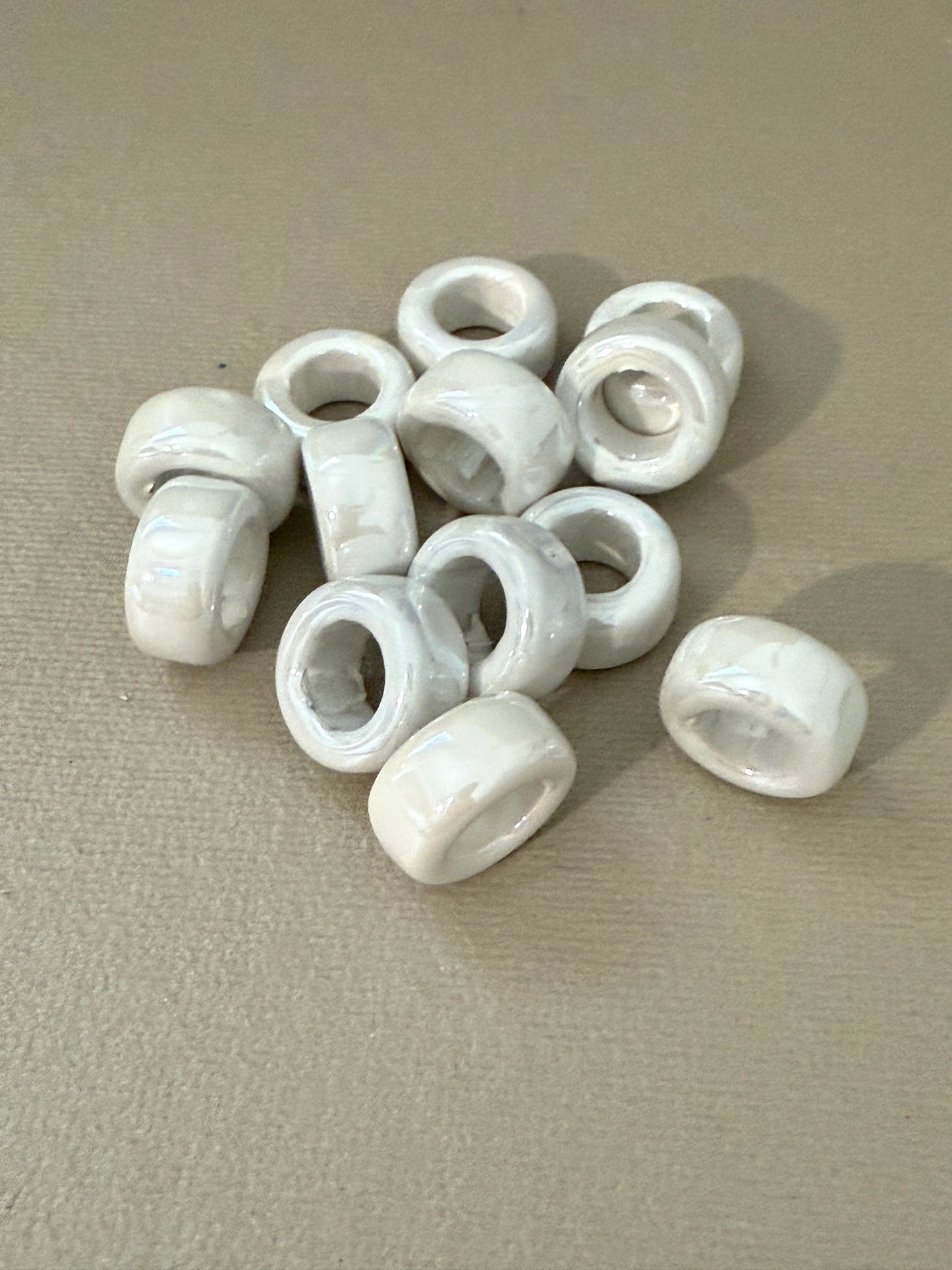Enamel Ceramic Ring Tube 20x11mm (30227)