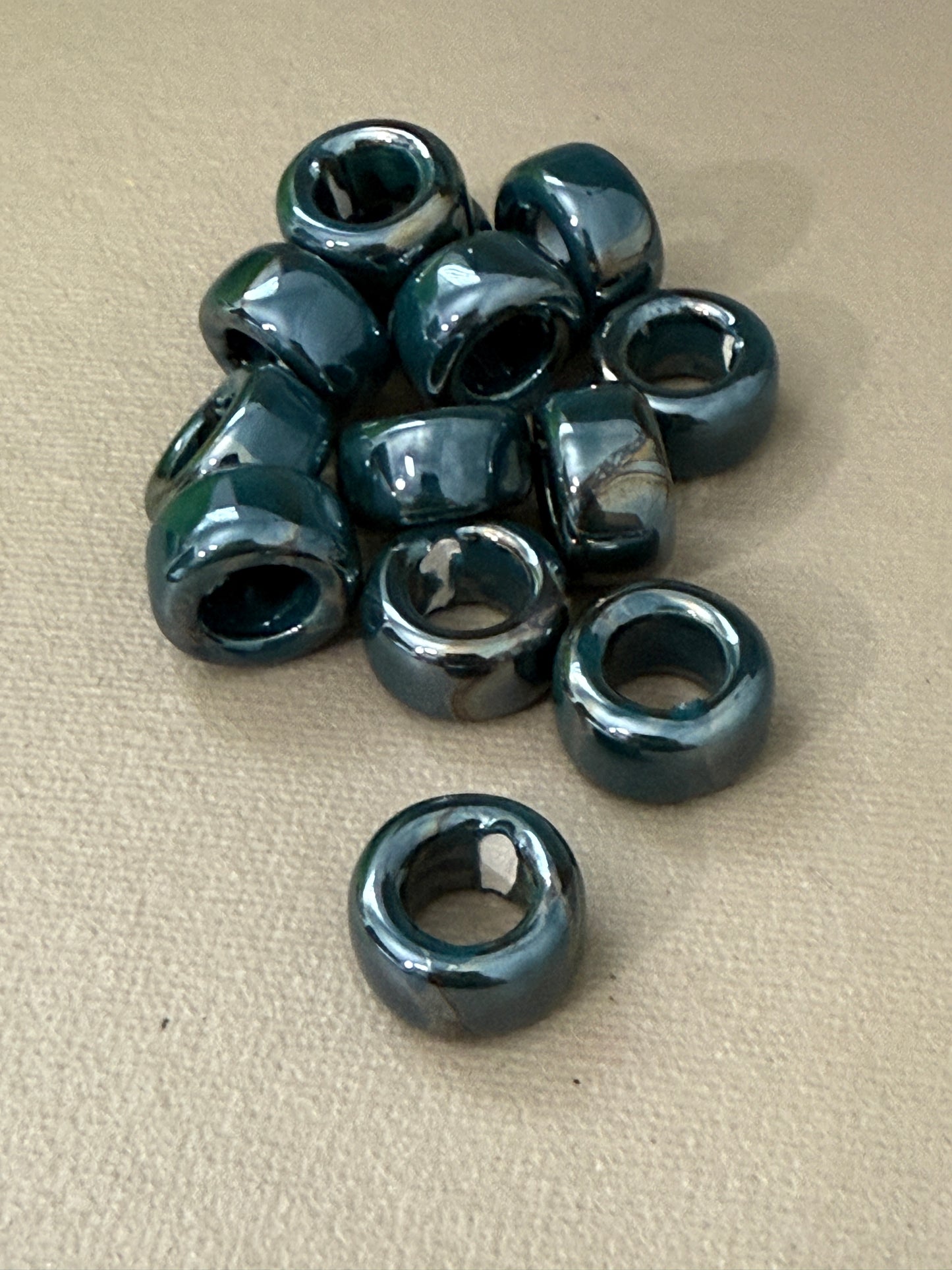 Enamel Ceramic Ring Tube 20x11mm (30227)