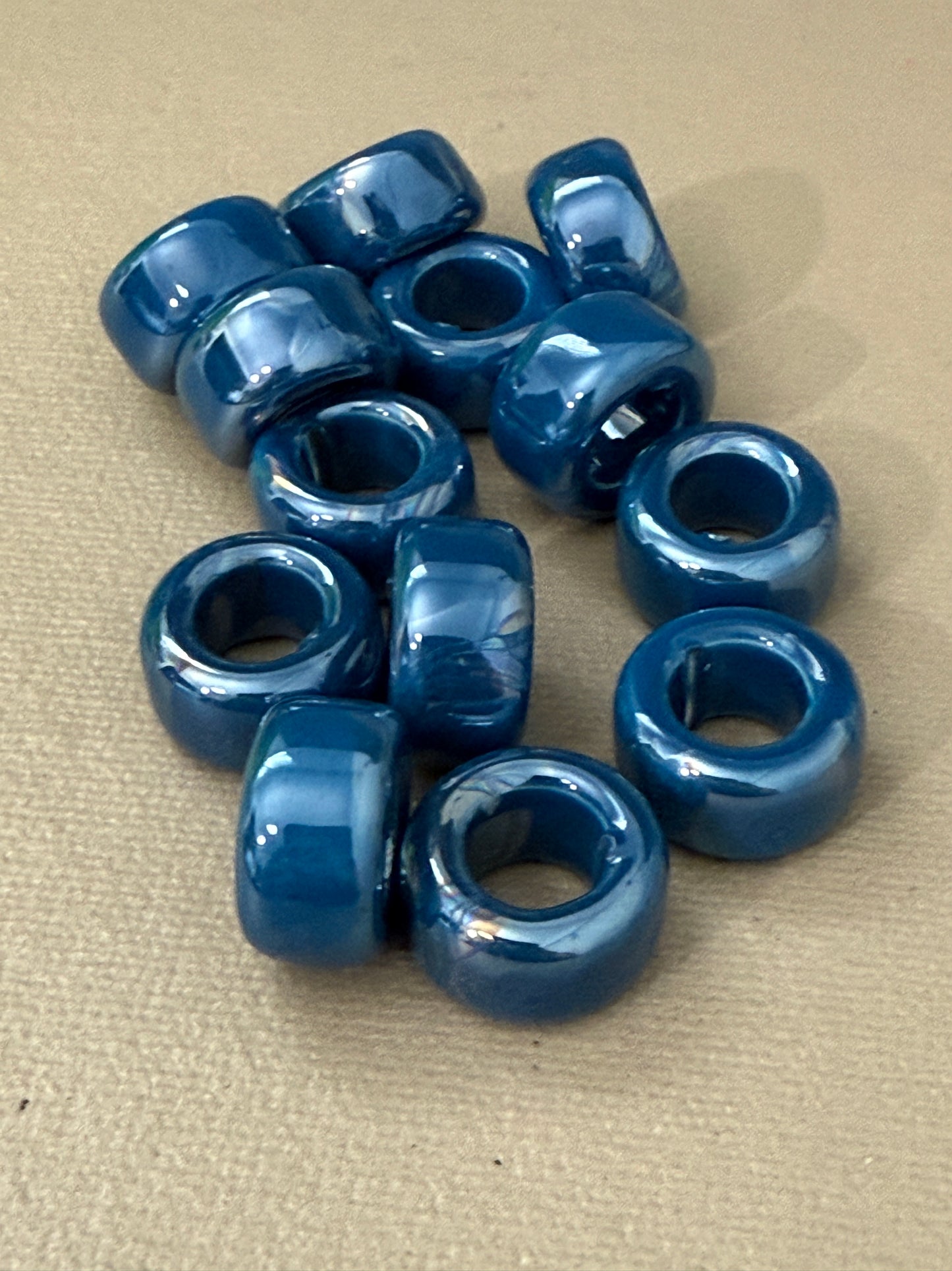 Enamel Ceramic Ring Tube 20x11mm (30227)