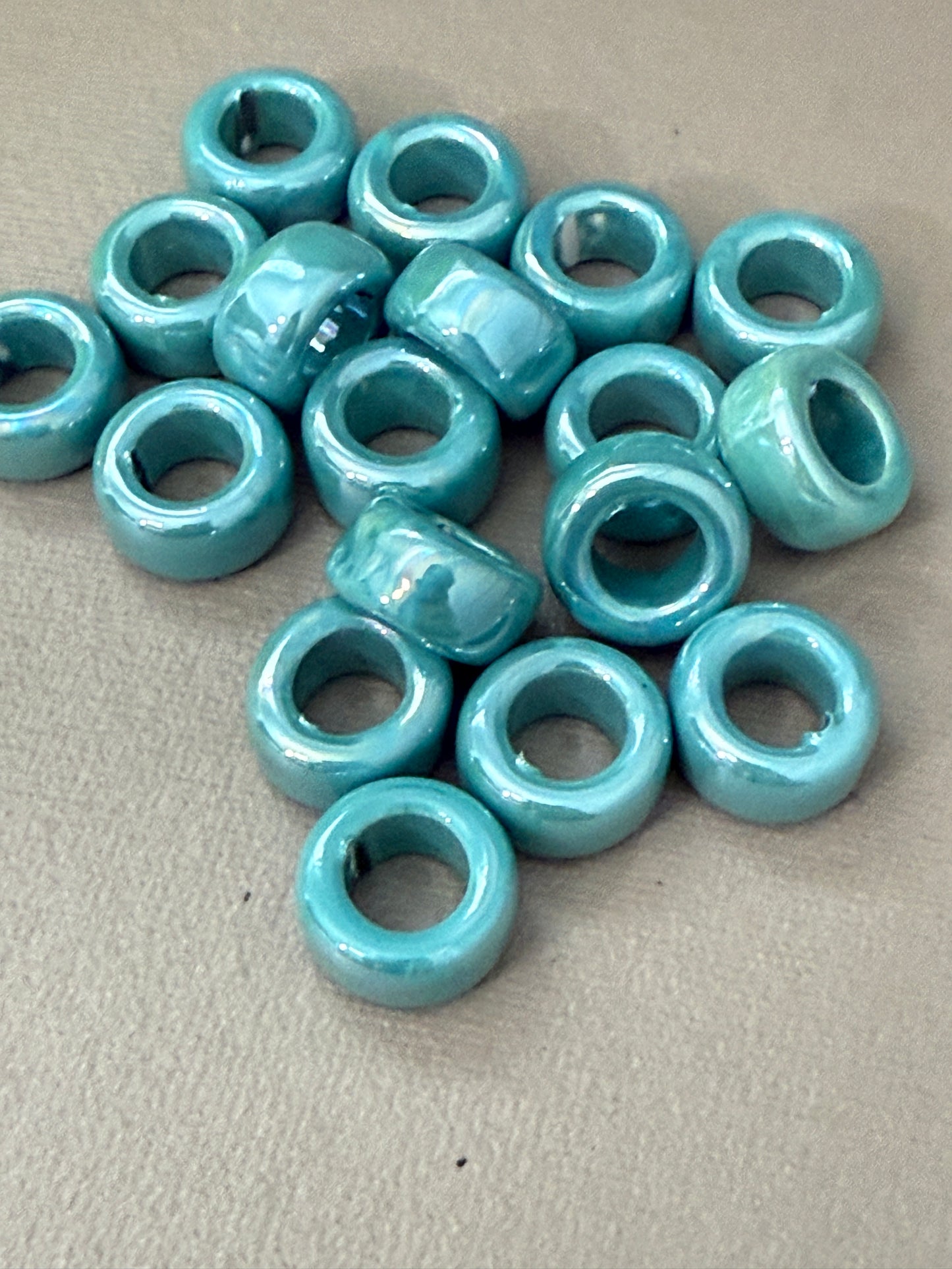 Enamel Ceramic Ring Tube 20x11mm (30227)