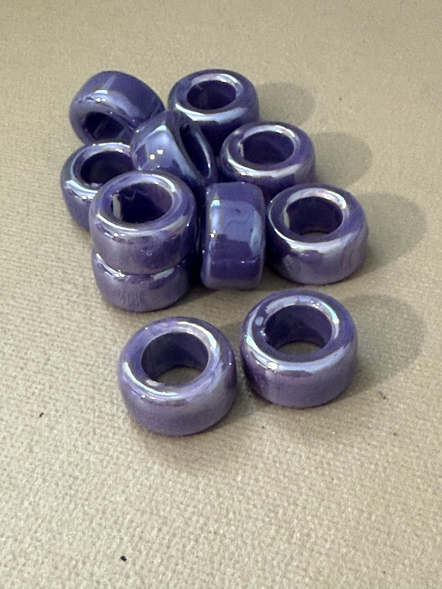 Enamel Ceramic Ring Tube 20x11mm (30227)