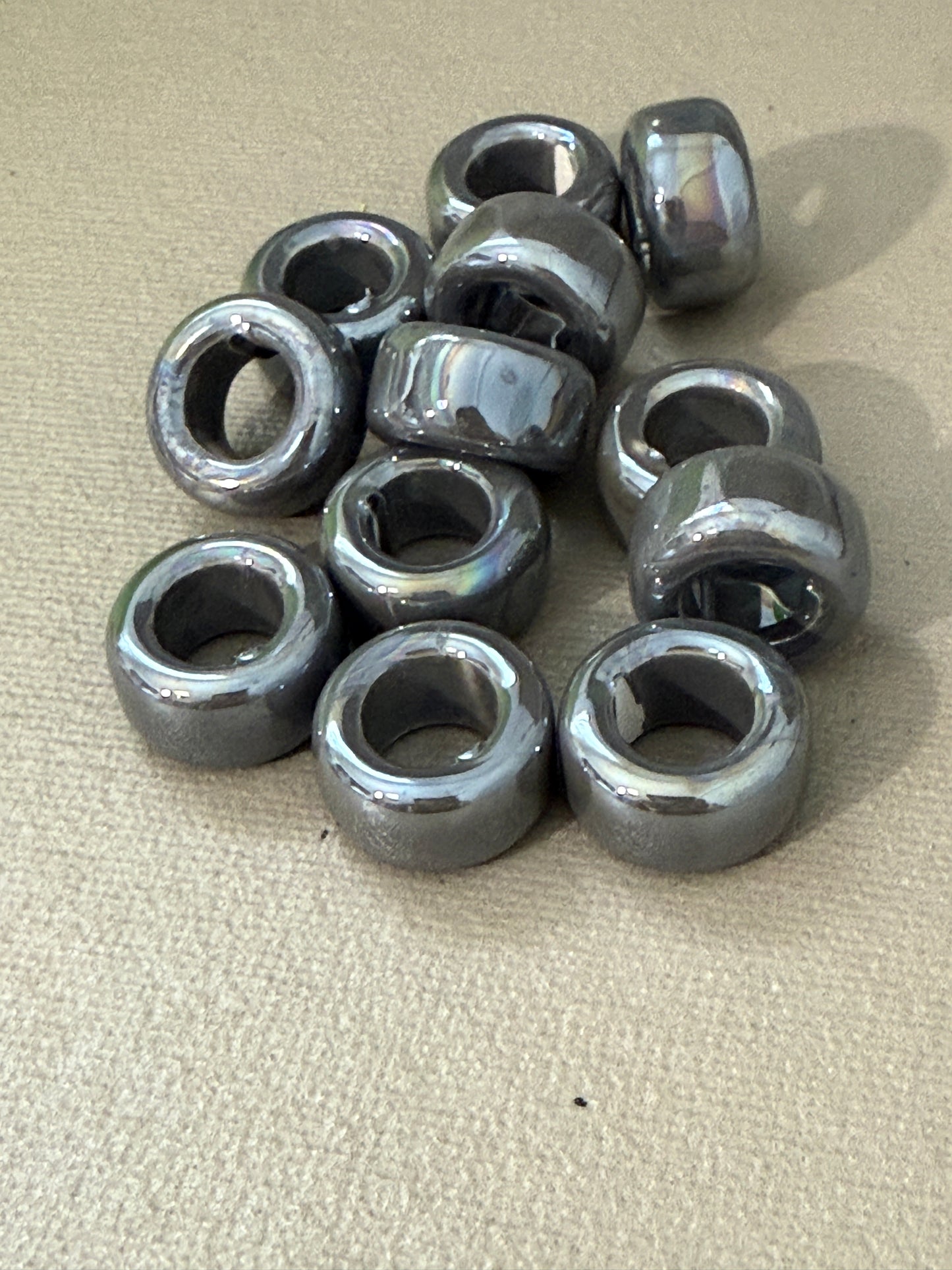 Enamel Ceramic Ring Tube 20x11mm (30227)