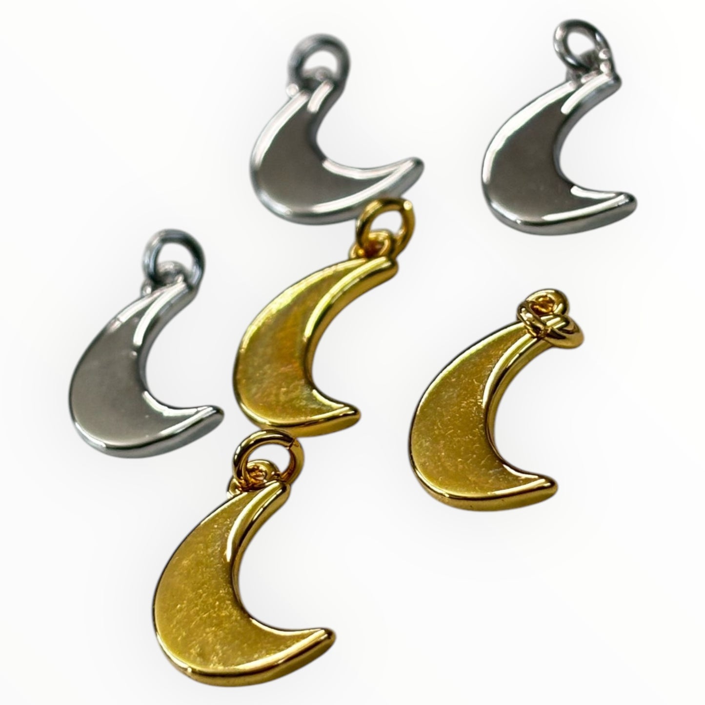 15mm Crescent Moon Silver/Gold Plated (29185)