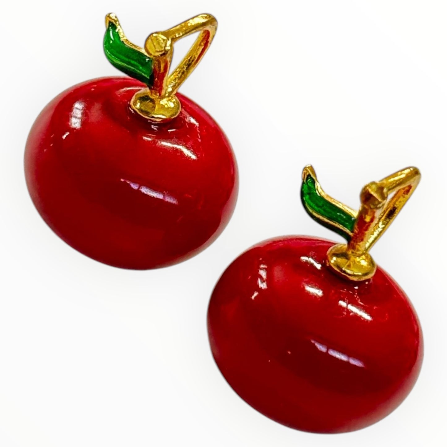 18mm Enamel Apple 18k Gold Plated (29207)