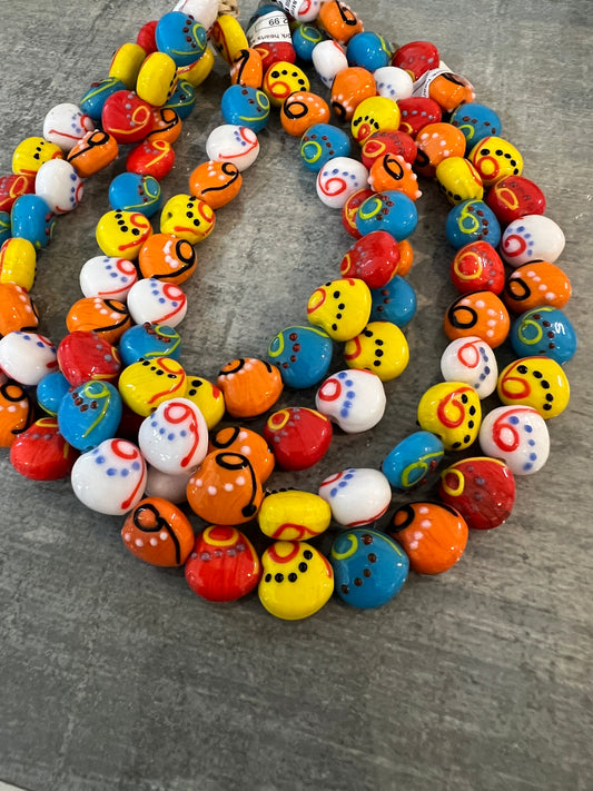 15mm Lampwork Hearts