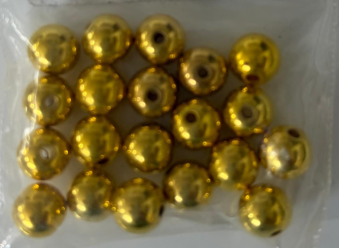8mm Round Gold (Qty. 10)
