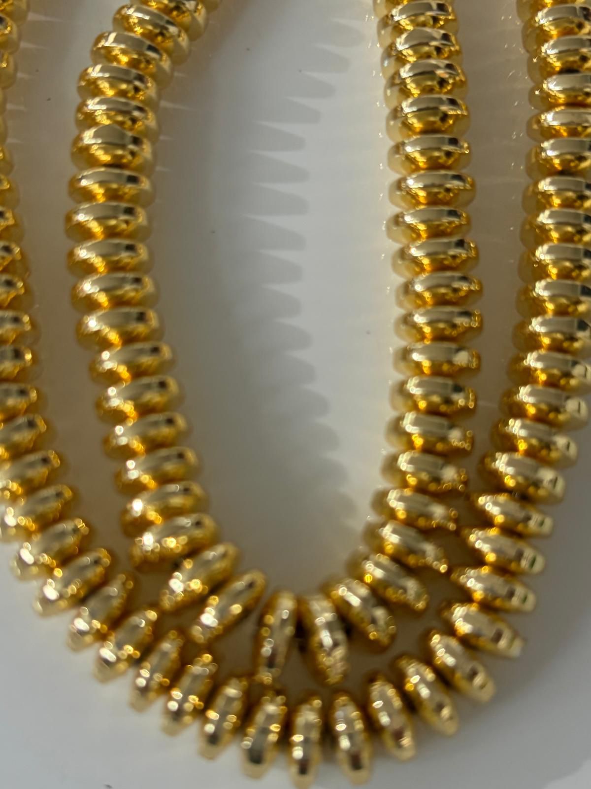 8mm Gold Rondelle