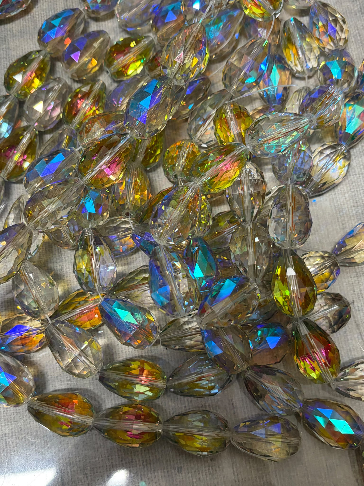 Faceted Drop Cristal (loose)