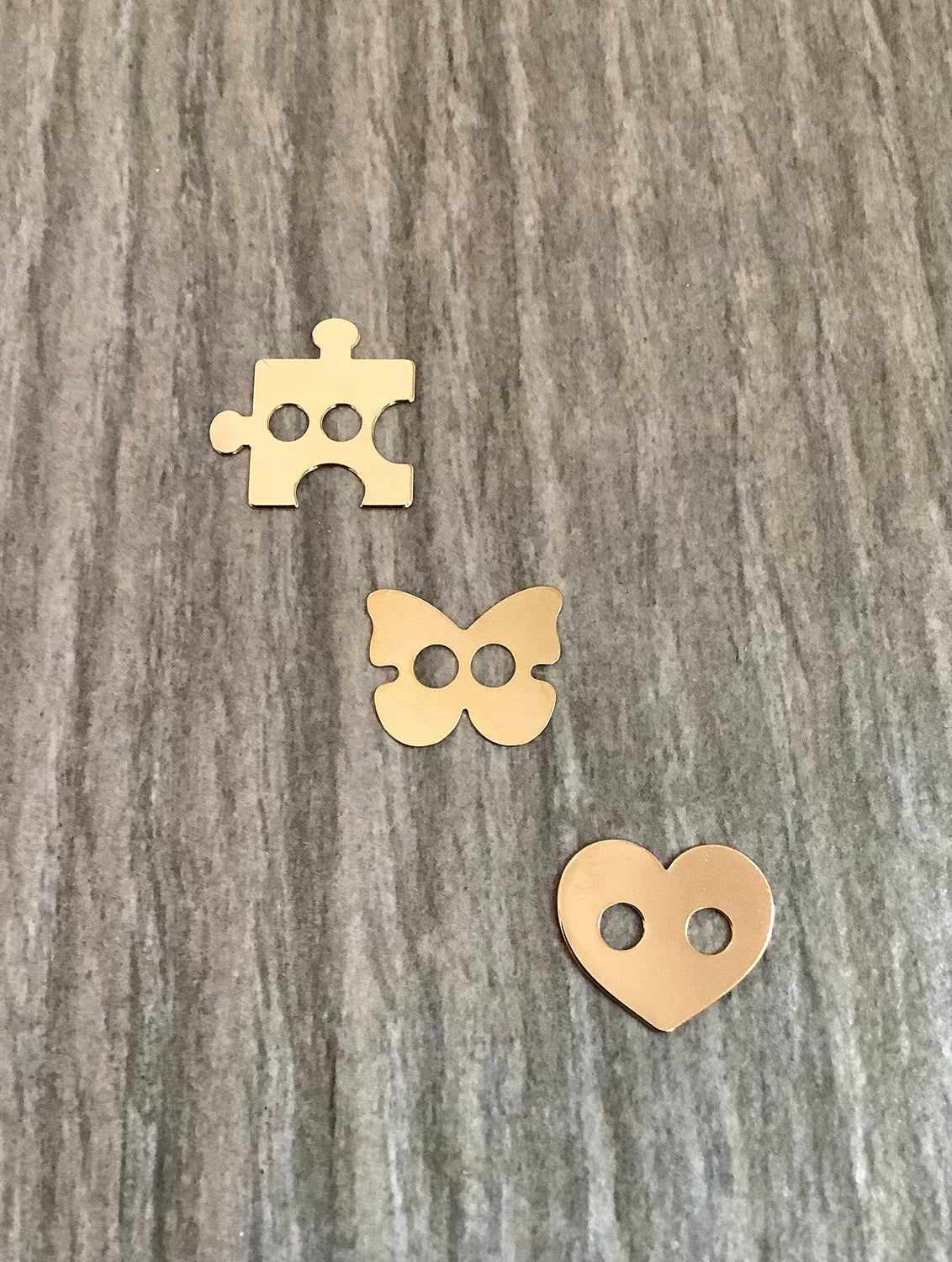 12mm Button Charms Goldfilled qty1- 22556/22542/22541